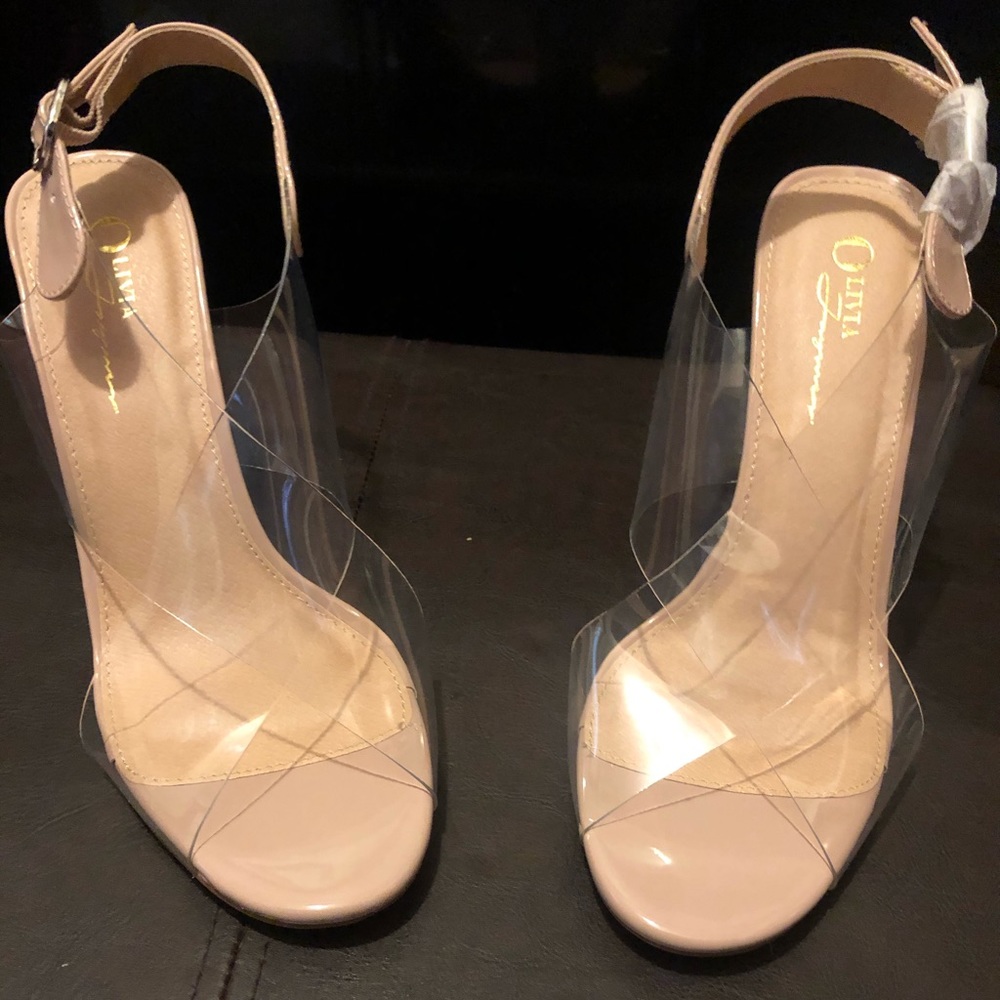 Clear heels
